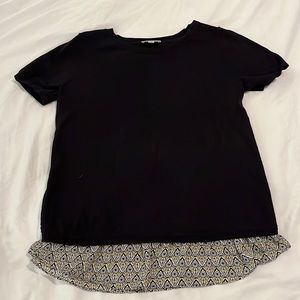 Loft black short sleeved sweater